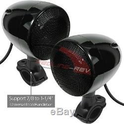 1000W Amp Bluetooth Motorcycle Stereo Waterproof 4 Speakers Audio Radio System
