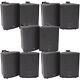 10x 180w Black Wall Mounted Stereo Speakers 8 8ohm Loud Premium Audio & Music