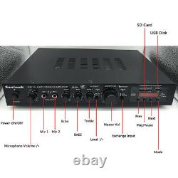 1200W 5CH Bluetooth Digital Amplifier Stereo HiFi Audio Karaoke Speaker Cinema