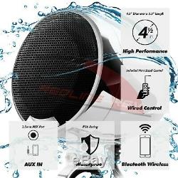1200W Amp Waterproof Bluetooth 4 Speaker Stereo Audio System Harley Custom Glide