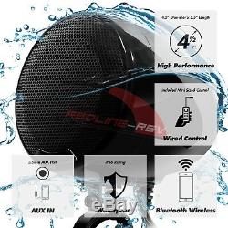 1200W Amp Waterproof Bluetooth Motorcycle Stereo 4-Speakers Audio System Harley