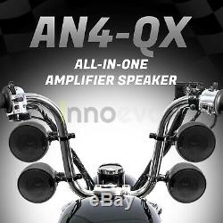 1200W Motorcycle Bluetooth Wireless 4 Speaker Audio System Stereo ATV UTV Can-Am