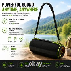 120W Hi-Fi Portable Wireless Bluetooth Speaker Stereo Bass Loud Sound Waterproof