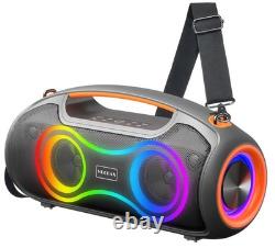 180W Peak Outdoor Bluetooth Speaker Bass Boost Party Sound System RGB Loud