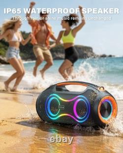 180W Peak Outdoor Bluetooth Speaker Bass Boost Party Sound System RGB Loud