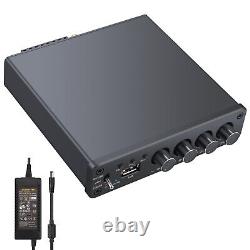 24V 4-Channel Digital Power Audio Amplifier Bluetooth 5.0 Stereo HiFi Audio Amp