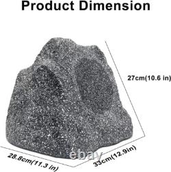 2X 6.5 Rock Bluetooth Speakers Outdoor Waterproof 400W Stereo Bass Garden Pool