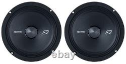 (2) Memphis Audio SRXP82V2 SRX Pro 8 350w Component Car Stereo Speakers with LED