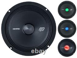 (2) Memphis Audio SRXP82V2 SRX Pro 8 350w Component Car Stereo Speakers with LED