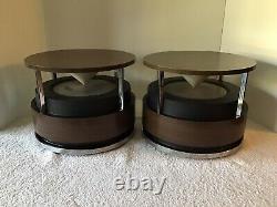 2 VTG MCM ZENITH CIRCLE of SOUND STEREO OMNI-DIRECTIONAL SPEAKERS RETRO WORKING