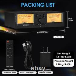 2 Way Stereo Amplifier/Speaker Selector Dual VU Meter Analog Audio Switcher UK