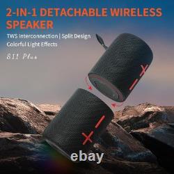 2 in 1 Portable Splittable 40W Dual Bluetooth Speaker Waterproof Split Wireless