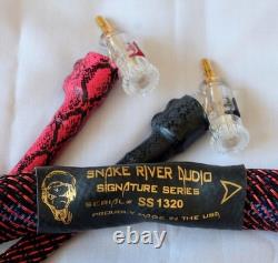 2m Stereo Pair of Snake River Audio Signature Series Cottonmouth speaker cables