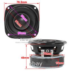 2pcs 3 inch 4Ohm 4? 60W Full Range Audio Speaker Stereo Woofer Loudspeader