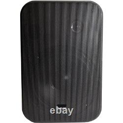 2x 6.5 200W Moisture Resistant Stereo Loud Speakers 8Ohm Black Wall Mounted