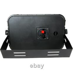 2x 6.5 200W Moisture Resistant Stereo Loud Speakers 8Ohm Black Wall Mounted