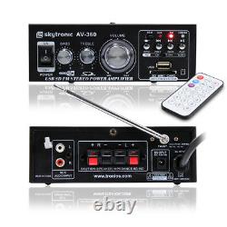 2x Vonyx SL6 6 DJ Speakers Amplifier Home Stereo Sound System 250W UK Stock