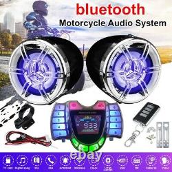3XMotorcycle Stereo Speakers Wireless Bluetooth MP3 Player FM Audio for Mooo