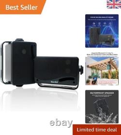 3.5 Bluetooth Wall Speakers 200W Weatherproof Audio Pair for Indoor/Outdoor