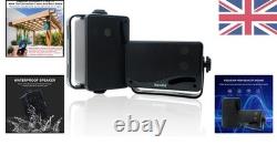 3.5 Bluetooth Wall Speakers 200W Weatherproof Audio Pair for Indoor/Outdoor
