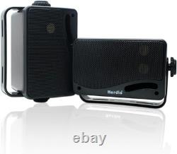 3.5 Bluetooth Wall Speakers 200W Weatherproof Audio Pair for Indoor/Outdoor