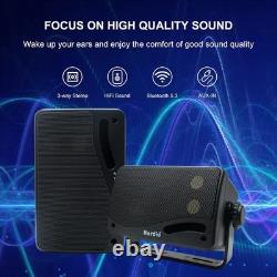 3.5 Bluetooth Wall Speakers 200W Weatherproof Audio Pair for Indoor/Outdoor