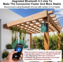 3.5 Bluetooth Wall Speakers 200W Weatherproof Audio Pair for Indoor/Outdoor
