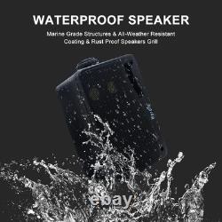 3.5 Bluetooth Wall Speakers 200W Weatherproof Audio Pair for Indoor/Outdoor