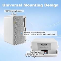 3.5 Inch Waterproof Wall Speakers Superior Sound for Home and Outdoors