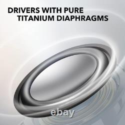 3 by, Bluetooth Speaker with Stereo Sound, Pure Titanium Diaphragm Drivers, Par