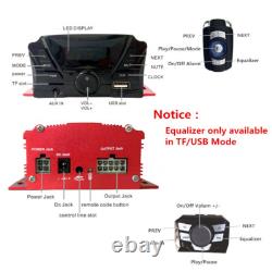 3 inch UTV ATV Motor Anti-Theft Speakers FM USB Audio System Stereo 4 Channels