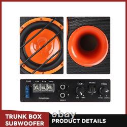 4200W 10 Bass box car audio sub woofer AMP active amplified NEW Speaker Stereo