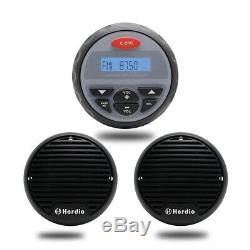4Bluetooth Marine Waterproof Stereo Audio Receiver +1Pair 3Waterproof Speaker