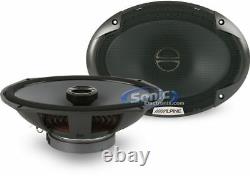 4 Alpine SPE-6090 600W RMS 6 x 9 Inch 2 Way Car Audio Power Stereo Speakers
