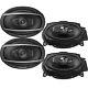 4 X Pioneer Ts-a6970f 6 X 9 600w Max Coaxial 5-way Stereo Car Audio Speakers