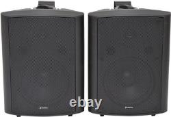 4x 180w 2-Way 8in Background Stereo Surround Sound Speakers INC Brackets 100