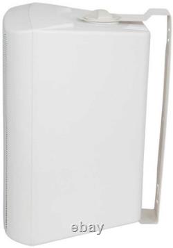 4x White Stereo 180w Compact Corner Speakers 8in Surround Sound bc8-W 100.910 4x White Stereo 180w Compact Corner Speakers 8in Surround Sound bc8-W 100.910