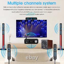 5.1 Channel Bluetooth Digital Amplifier HIFI Audio Amp Receiver for Home Stereos