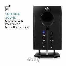 5.1 Surround Sound Active Speaker System Home Audio Music Remote 125 W RMS White