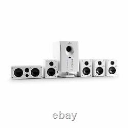 5.1 Surround Sound Active Speaker System Home Audio Music Remote 95 W RMS White
