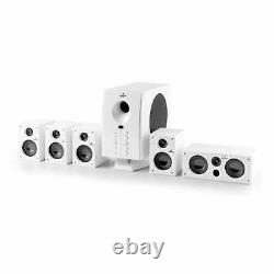 5.1 Surround Sound Active Speaker System Home Audio Music Remote 95 W RMS White