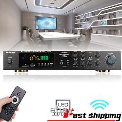 600W Digital Power Amplifier Bluetooth Stereo HiFi Audio 5 Channel USB FM Remote