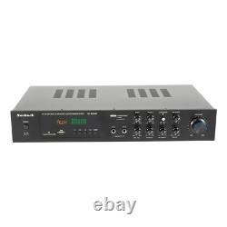 600W Digital Power Amplifier Bluetooth Stereo HiFi Audio Channel USB FM + Remote