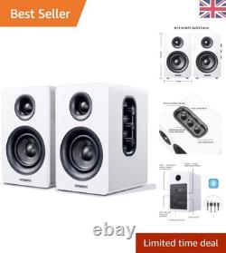 60W Hi-Fi Carbon Fiber Bluetooth Bookshelf Speakers with Dynamic Sound Quality