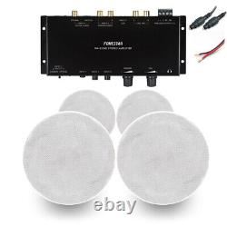 6.5 Ceiling Speakers & Stereo Amplifier Digital Optical TV Sound System