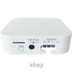 80W Mini WiFi Stereo Amplifier & 2x 60W 3 White Outdoor Wall Speaker System