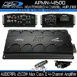 AUDIOPIPE APMN-4150D 4 Channel Car Audio Amplifier 2500W 4CH Stereo Speaker Amp