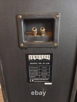 Acoustic Solutions AV120 3-Way 130 Watts Floor-Standing Speakers Hi-Fi Sound