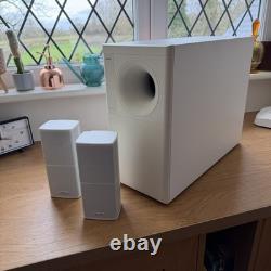 Acoustimass 5 Series V stereo speaker system White inc wall mount plates