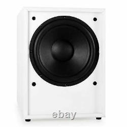 Active Subwoofer 10 Woofer Bass reflex Stereo RCA Home Audio LED 250W White